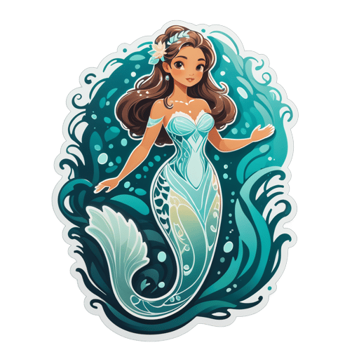 Élégant Selkie sticker