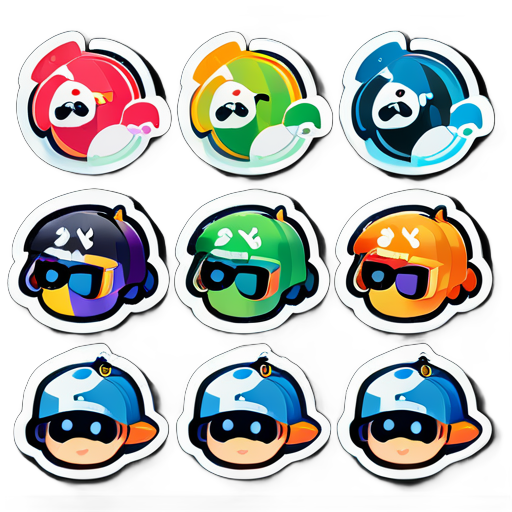 Cool and simple SwagXu17 stickers sticker