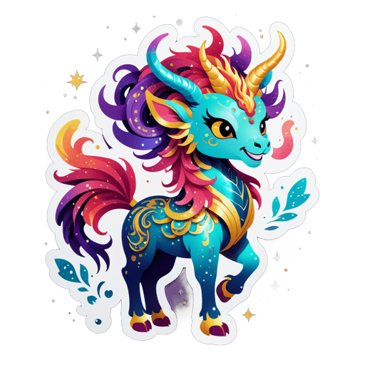 Étincelant Qilin sticker