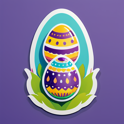 huevos de Pascua sticker