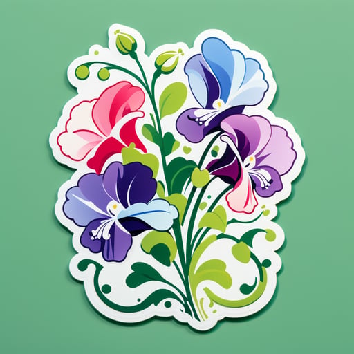 Sublime Sweet Pea Symphony sticker