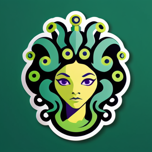 rainha medusa sticker