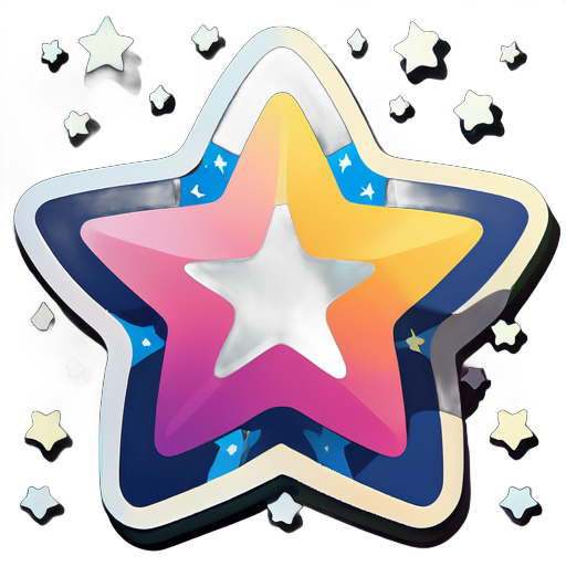 Star Sticker with multiple stars
 sticker