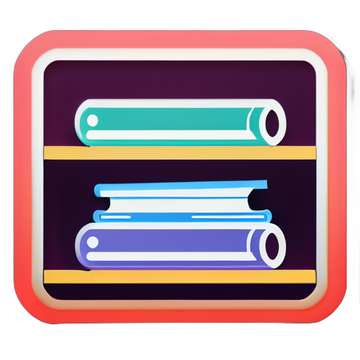 imagen de biblioteca sticker