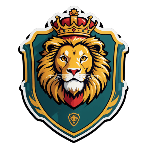 Escudo de León Real sticker