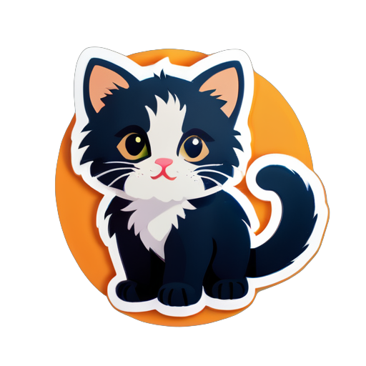 Un petit chaton sticker