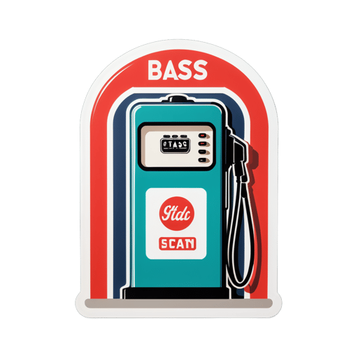 'Vintage Tankstelle' sticker