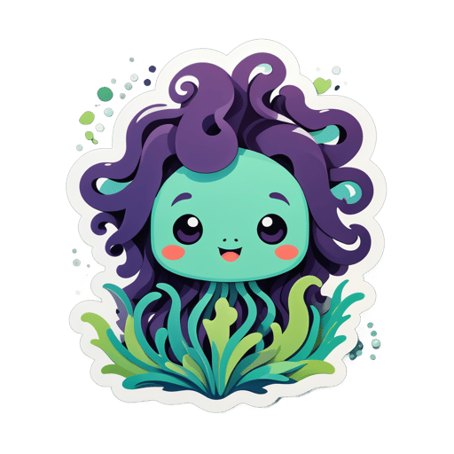 Alga Marinha Fofa sticker