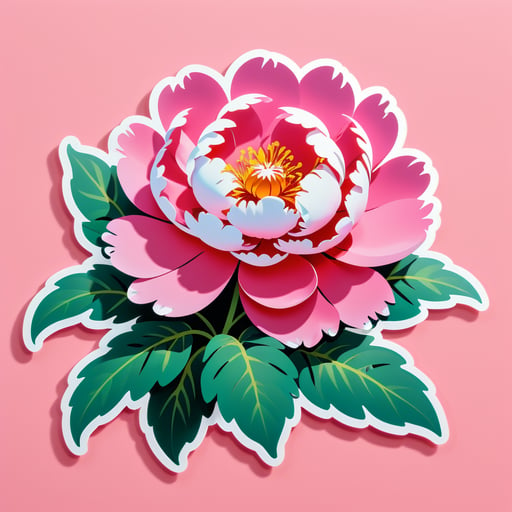 Pristine Peony Paradise sticker