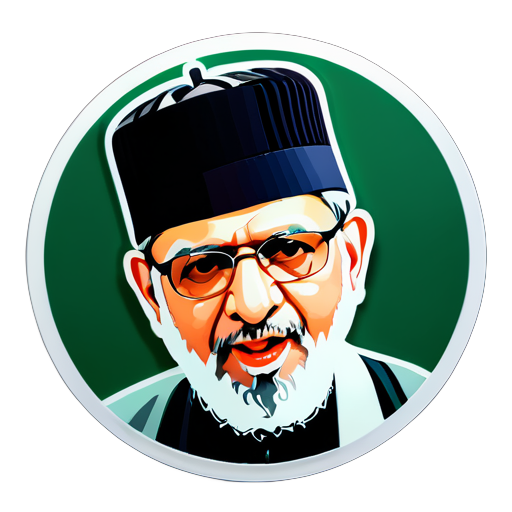 Dr. Tahirul Qadri in serious mood sticker