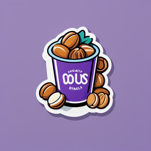 Délicieux Noix sticker