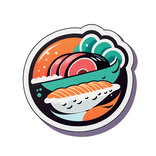 Frischer Sushi sticker