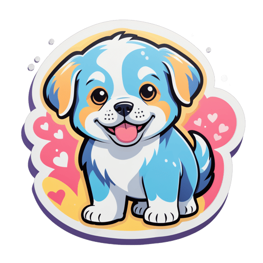 cute dog sticker