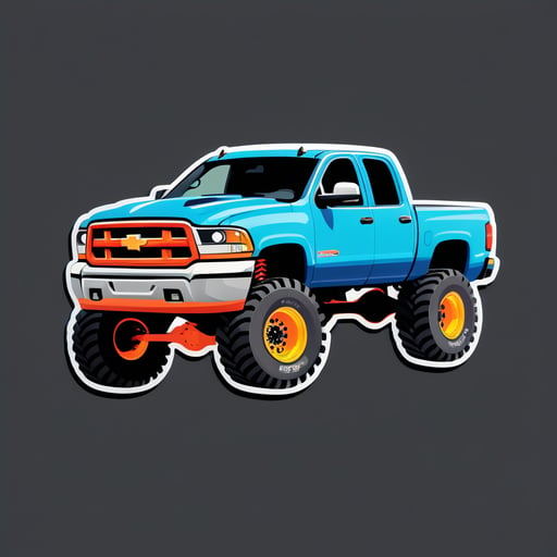 Lifted Truck sticker