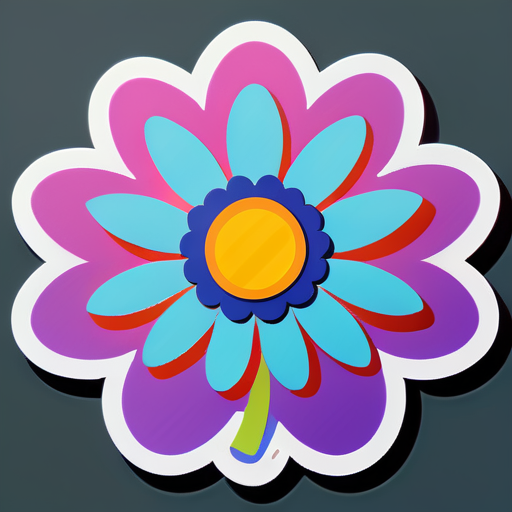 fleur sticker