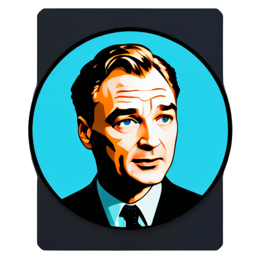 Christopher nolan in J. Robert Oppenheimer sticker