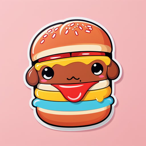 cute Hot Dog sticker