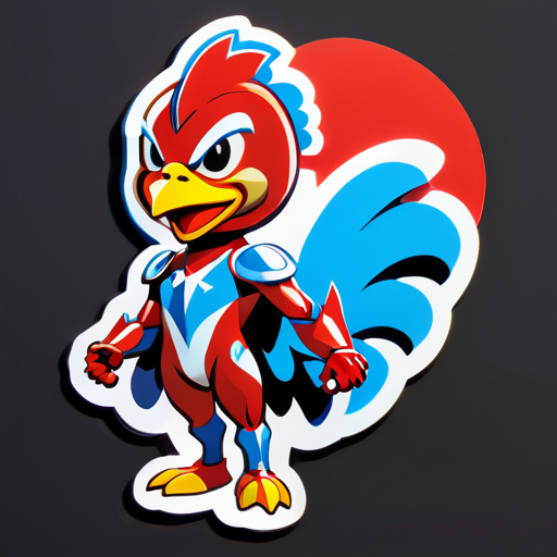 Ultraman Chicken sticker