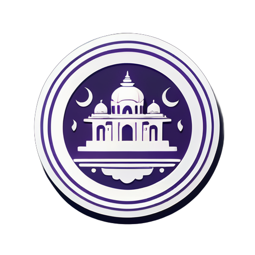 ancient india logo sticker