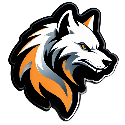 El logotipo presenta una silueta estilizada de lobo blanco y gris, que irradia fuerza y agilidad. Los detalles del lobo están resaltados con sombreado sutil para añadir profundidad y dimensión. El texto 'ShadowWolf Gaming' es elegante y moderno, complementando el motivo del lobo. No hay elementos de fondo, lo que permite que el enfoque permanezca únicamente en el lobo. Este diseño minimalista enfatiza el poder y la mística del sticker