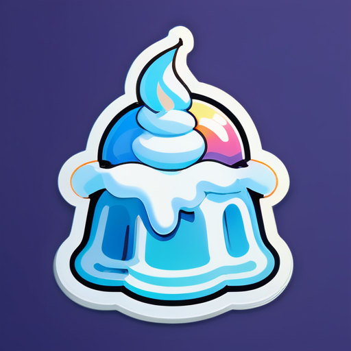 helado suave sticker