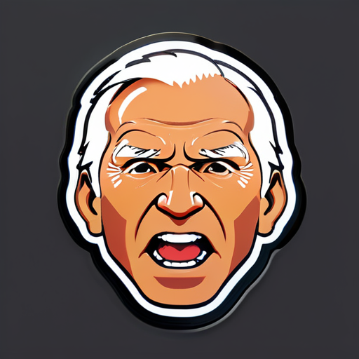 give me jobiden face sticker