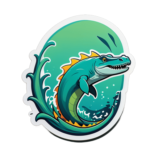 Sleek Mokele-Mbembe sticker