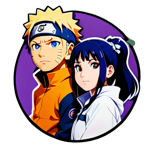 naruto and hinata
 sticker