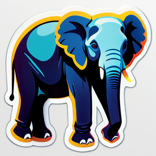 elephant sticker