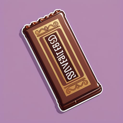 Decadent Chocolate Bar sticker