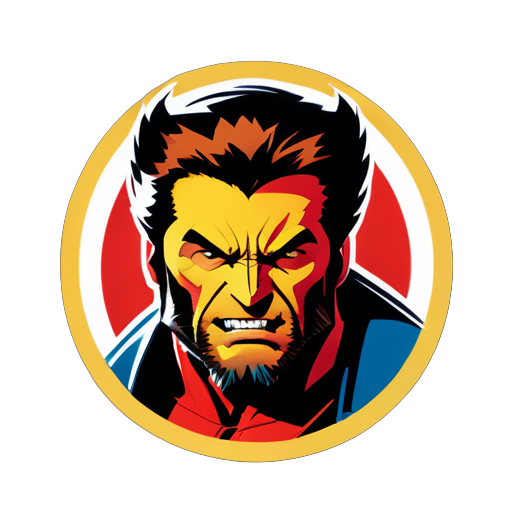 金鋼狼 marvel 共產主義者 sticker