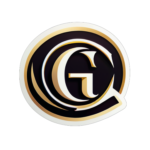 un logo para las iniciales GS Sticker sticker