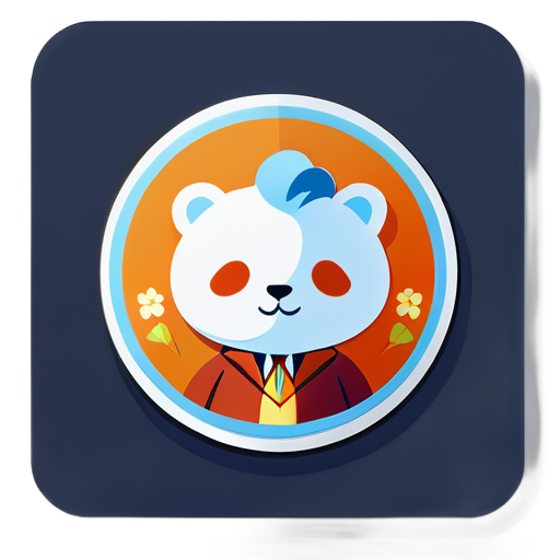 Create a sticker for Feichuang CRM, a SaaS product similar to Salesforce. sticker