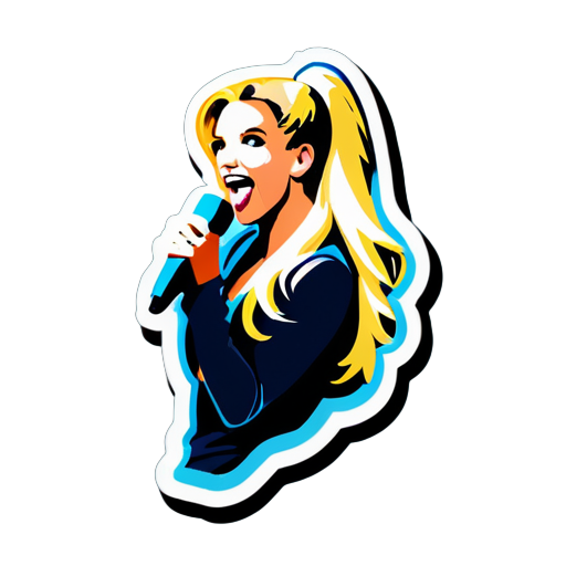 britney spears singing sticker