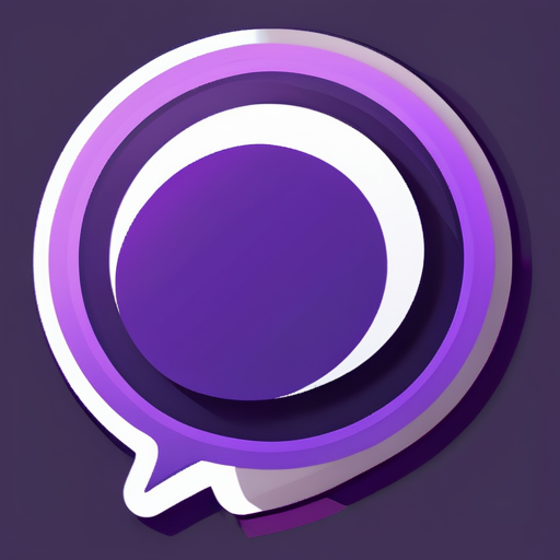 purple sticker