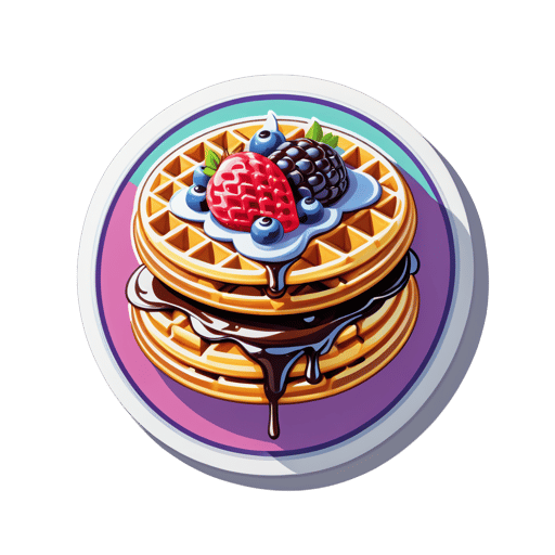 Delicious Waffle sticker