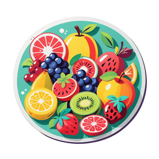 Frischer Obstsalat sticker