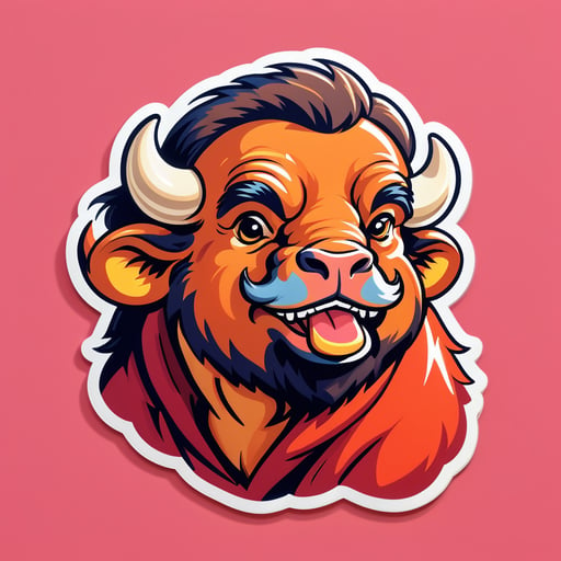 Satisfied Buffalo Meme sticker