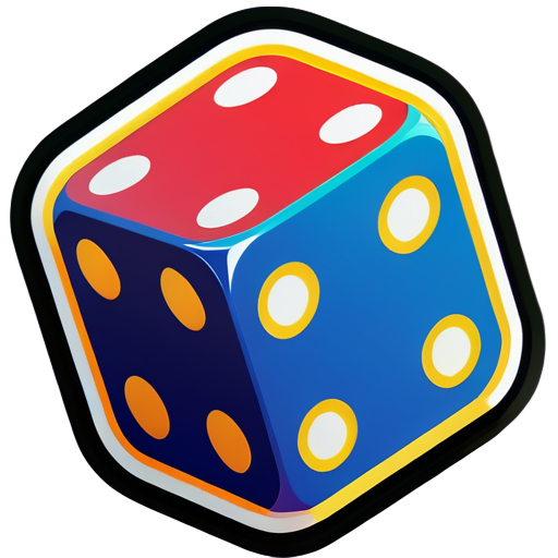 generate a sticker based on name David with the theme of dice
 sticker