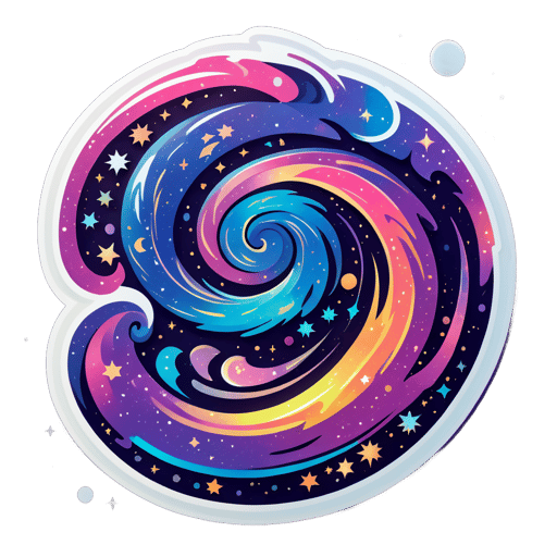 'Galaxy xoáy' sticker