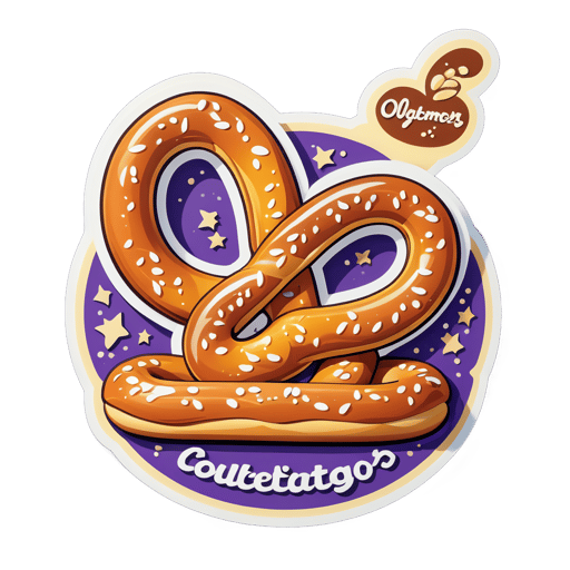 Lecker Brezel sticker