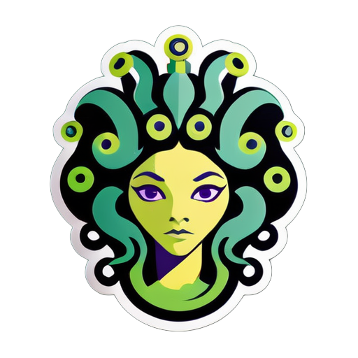 nữ hoàng Medusa sticker