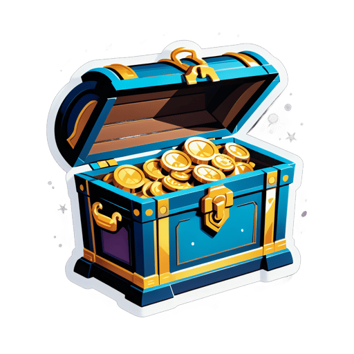 Hidden Treasure Chest sticker