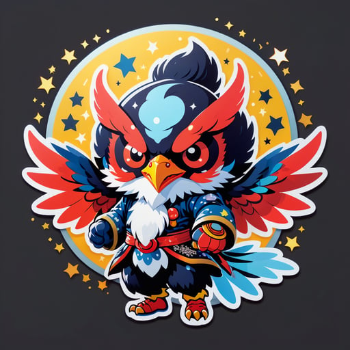 Glitzernder Tengu sticker