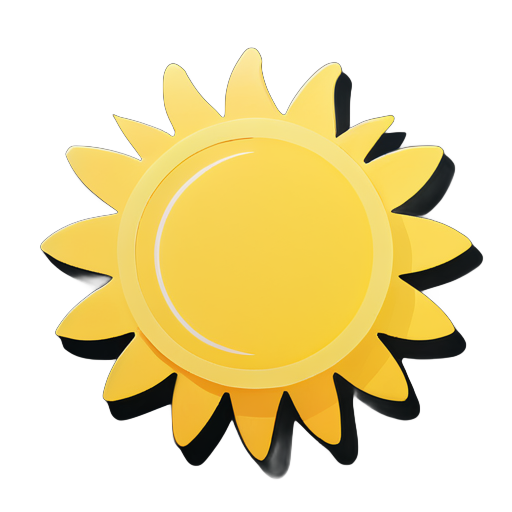 Le soleil jaune sticker