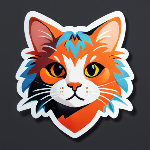 Cat sticker