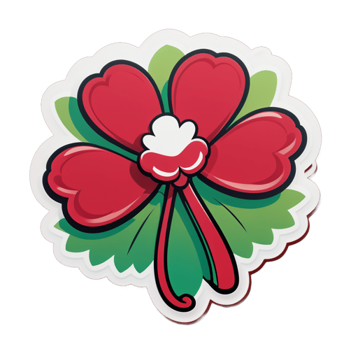 Crimson Clover Charm sticker