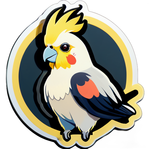  a cockatiel sticker