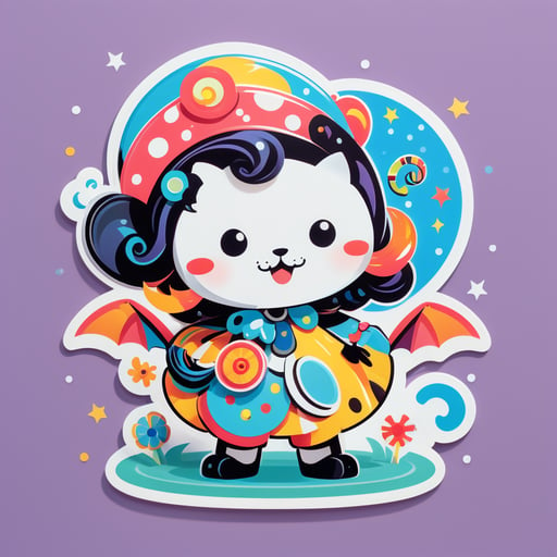 Đồ chơi quay bằng gió ấn tượng sticker