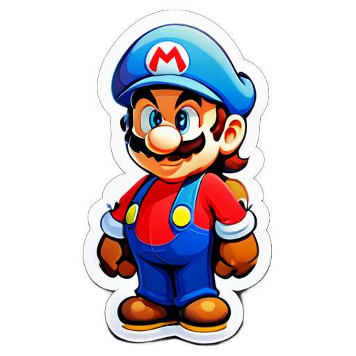 adesivo do mario sticker